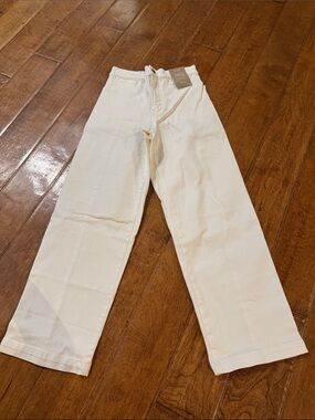 Madewell Cream Wide-Leg Jeans NWT